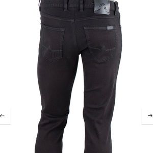 Mens Alberto black stone denim pants